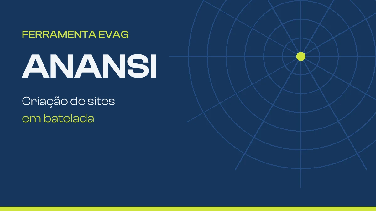 Anansi — ferramenta de criação de sites em batelada